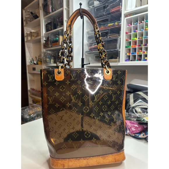 Women's Louis Vuitton Tote Bag One Size Brown Tan - Picture 4 of 16